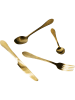 Kare 16tlg. Besteck-Set "Cucina" in Gold