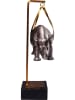 Kare Dekofigur "Hanging Rhino" in Grau - (B)25 x (H)43 cm