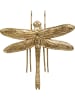 Kare Wandobject "Dragonfly" goudkleurig - (B)17 x (H)17 cm