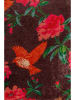 Kare Kissen "Birdie Flower" in Rot - (L)40 x (B)40 cm