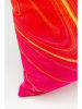 Kare Poduszka "Flashy" w kolorze różowo-pomarańczowym - 40 x 40 cm