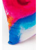 Kare Poduszka "Flashy Rainbow" w kolorze niebiesko-różowym - 40 x 40 cm