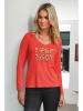 Bleu d'Azur Longsleeve "Sacha" in Rot
