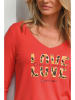 Bleu d'Azur Longsleeve "Sacha" in Rot