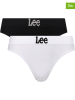 LEE Underwear Figi (2 pary) "Katie" w kolorze biało-czarnym