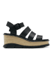 Sorel Leder-Sandaletten "Joanie III" in Schwarz