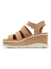 Sorel Leder-Sandaletten "Joanie III" in Beige