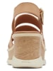 Sorel Leder-Sandaletten "Joanie III" in Beige