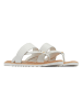 Sorel Leren teenslippers "Ella II" wit