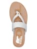 Sorel Leren teenslippers "Ella II" wit