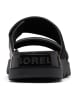 Sorel Leder-Pantoletten "Vibe" in Schwarz
