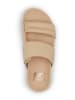 Sorel Leder-Pantoletten "Vibe" in Beige