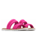 Sorel Skórzane klapki "Ella" w kolorze różowym
