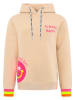 Zwillingsherz Hoodie "Always Happy" beige
