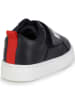 Hugo Boss Kids Leren sneakers zwart/rood