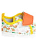 First Step Sneakersy "Dino" w kolorze pomarańczowym ze wzorem