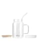 Vialli Design Glas met rietje wit - 600 ml