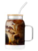 Vialli Design Glas met rietje wit - 600 ml
