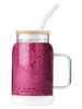 Vialli Design Glas met rietje wit - 600 ml