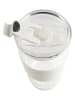 Vialli Design Szklanka termiczna w kolorze białym ze słomką - 600 ml