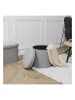 The Home Deco Kids Kruk met opbergruimte grijs - (H)38 x Ø 38 cm