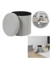 The Home Deco Kids Kruk met opbergruimte grijs - (H)38 x Ø 38 cm