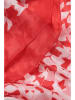 TATUUM Zijden doek rood/wit - (L)90 x (B)90 cm