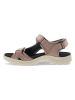 Ecco Skórzane sandały w kolorze szaroróżowym