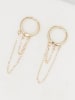 L instant d Or Gold-Creolen "Double Chaine"