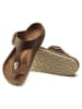 Birkenstock Skórzane japonki "Gizeh Big Buckle" w kolorze jasnobrązowym