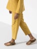 Birkenstock Skórzane japonki "Gizeh Big Buckle" w kolorze jasnobrązowym