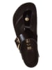 Birkenstock Leren teenslippers "Gizeh" zwart
