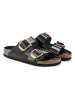 Birkenstock Leren slippers "Arizona" zwart