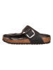 Birkenstock Skórzane japonki "Gizeh Big Buckle" w kolorze czarnym