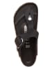 Birkenstock Skórzane japonki "Gizeh Big Buckle" w kolorze czarnym