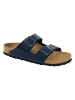 Birkenstock Skórzane klapki "Arizona" w kolorze granatowym