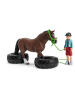 Schleich 26-częściowy zestaw "Pony agility race" do zabawy - 3+