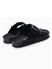 Sunbay Skórzane klapki "Trefle" w kolorze czarnym