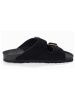 Sunbay Leren slippers "Trefle" zwart