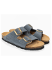 Sunbay Leren slippers "Trefle" grijs