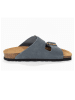 Sunbay Leren slippers "Trefle" grijs