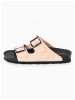 Sunbay Leder-Pantoletten "Trefle" in Beige