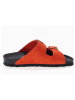 Sunbay Leren slippers "Trefle" rood