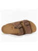 Sunbay Leder-Pantoletten "Trefle" in Hellbraun