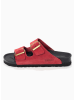 Sunbay Leren slippers rood