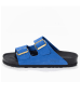 Sunbay Leren slippers "Trefle" blauw