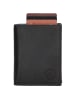 HIDE & STITCHES Leder-Geldbörse in Schwarz - (B)18 x (H)11 x (T)5 cm