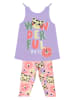 Denokids 2-delige outfit "Wonderful Cat" paars/meerkleurig