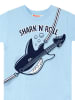 Denokids 2-delige outfit "Shark'n Roll" lichtblauw/zwart