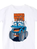 Denokids 2-delige outfit "Funny Truck" wit/blauw